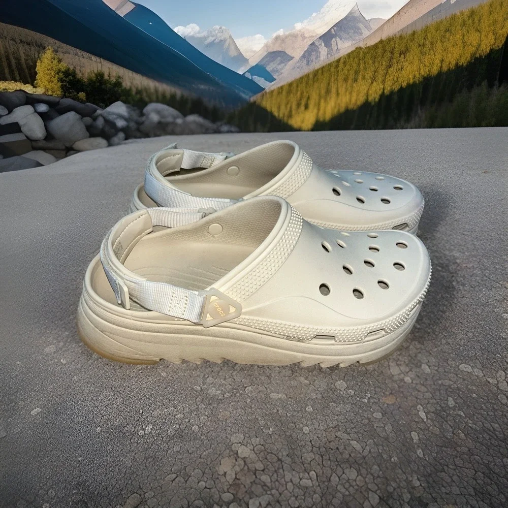 Crocs Hiker Xscape Clog BONE Womens 12.5 Mens 11 208365-108 Trail‎ Beach Shoes